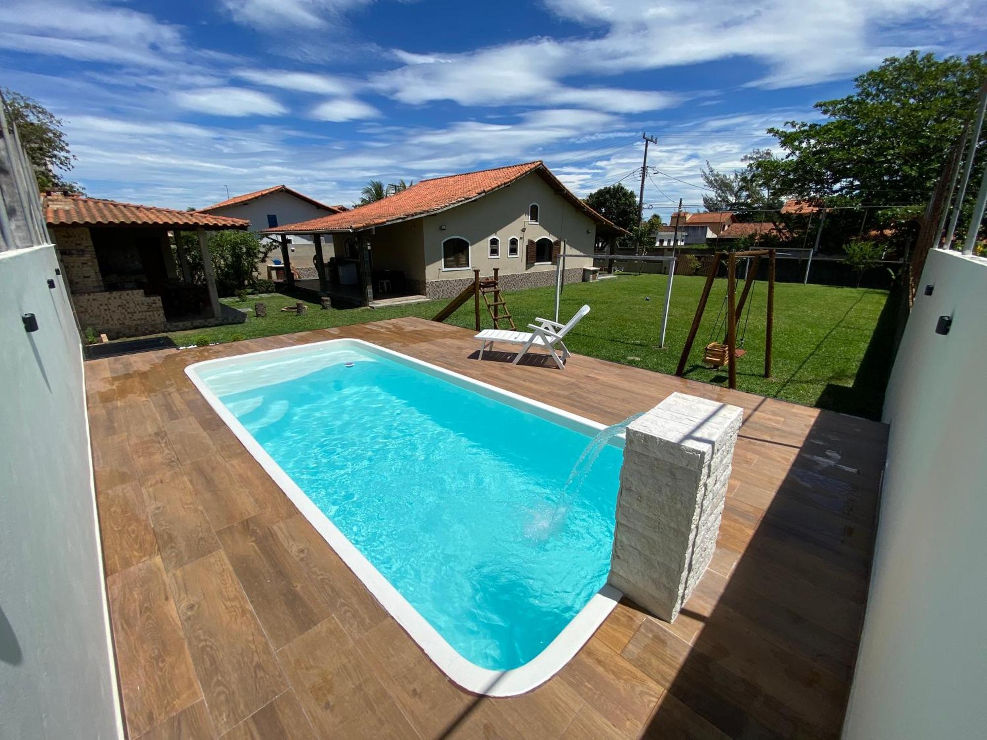 Casa Bem Espacosa Com Piscina, Campo De Futebol E Area Gourmet A Um Quarteirao Da Lagoa De Praia Seca 阿拉鲁阿马 外观 照片