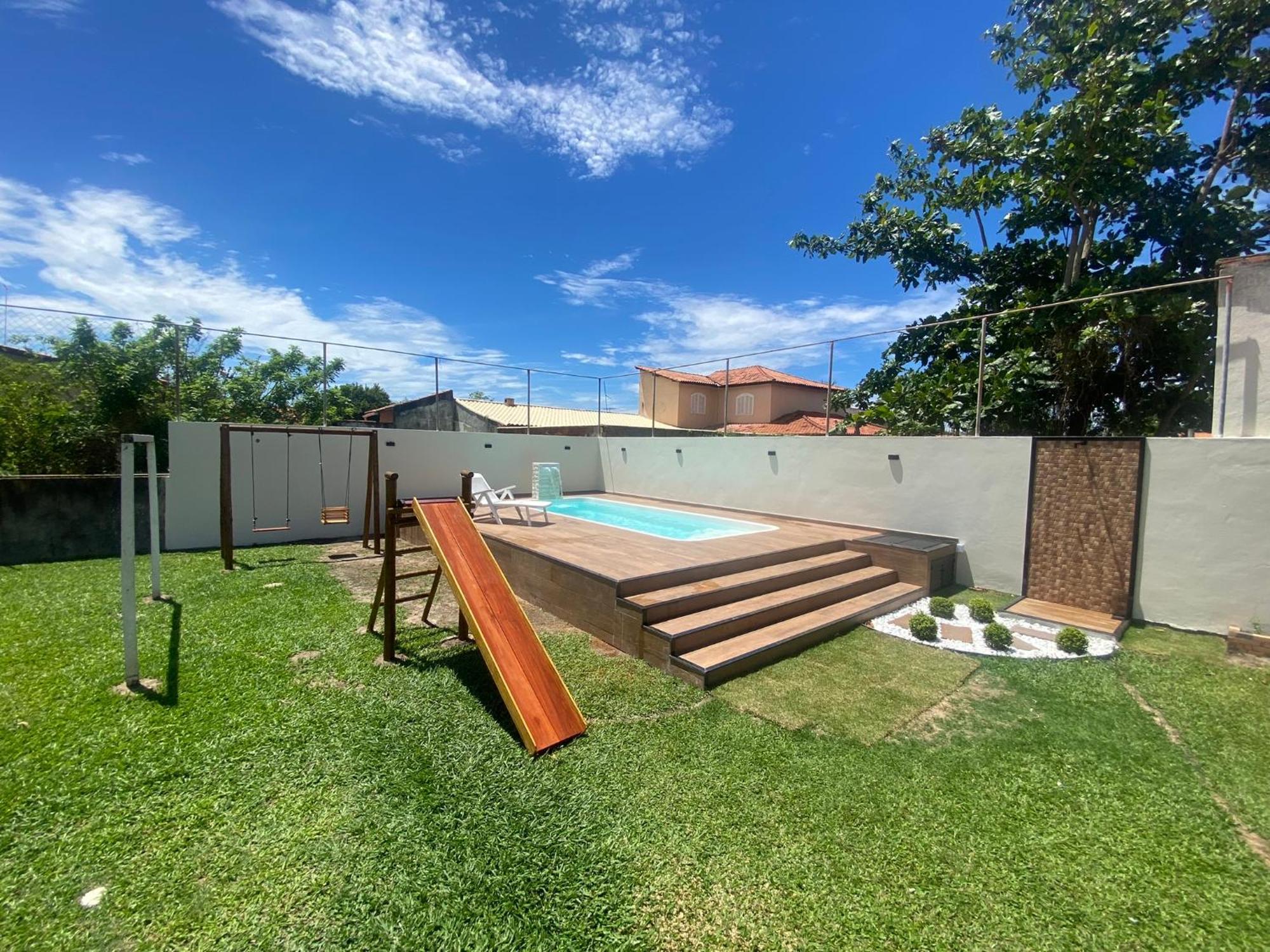 Casa Bem Espacosa Com Piscina, Campo De Futebol E Area Gourmet A Um Quarteirao Da Lagoa De Praia Seca 阿拉鲁阿马 外观 照片